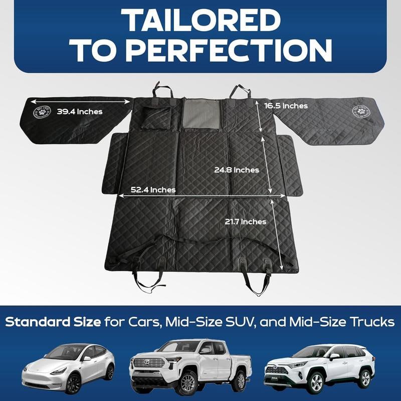 Calyva Hard Bottom Backseat Extender for Dogs with Door Protection image 3 image