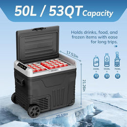 Calyva 50L Portable Car Fridge Freezer image 2