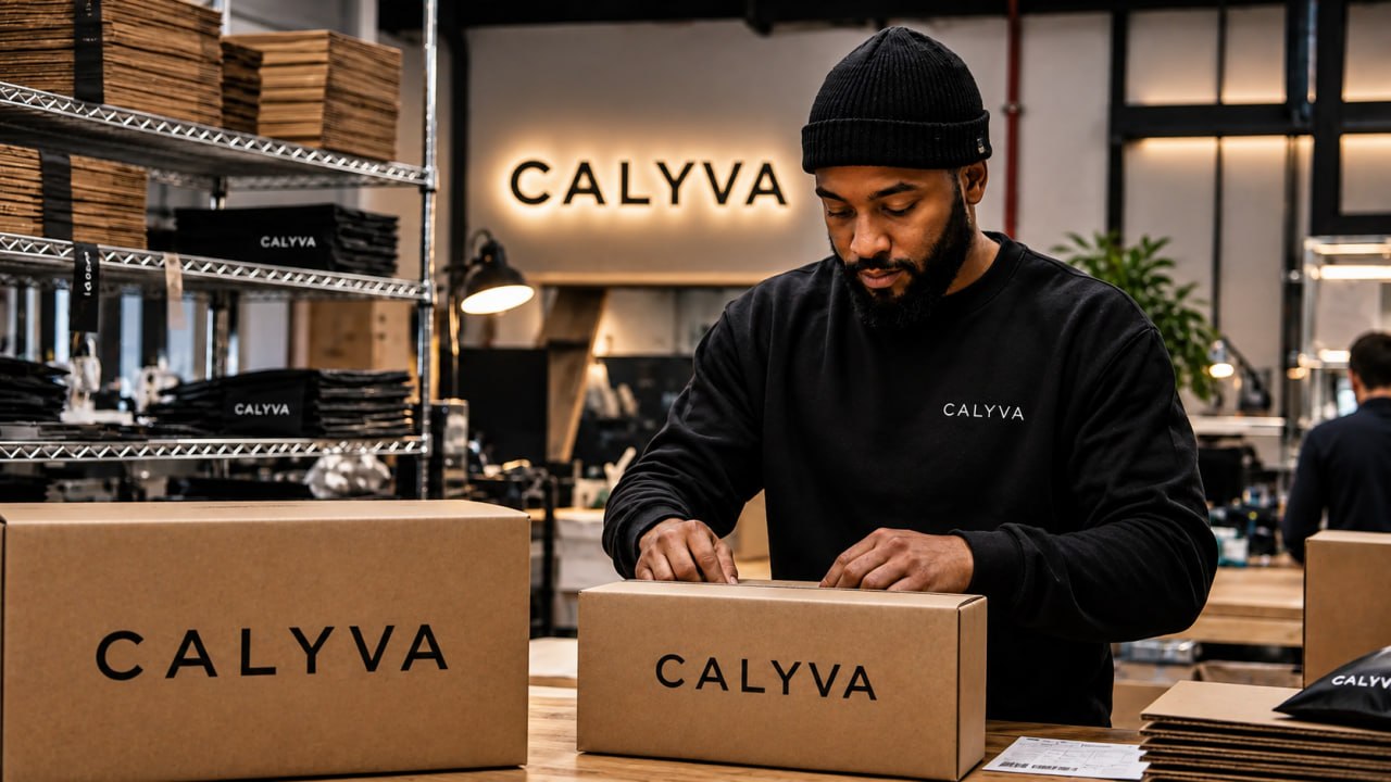 Calyva curated lifestyle products in a neutral living room